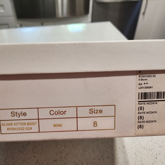 Raye Alvar Kitten Boot in Bone - Picture 6 of 10